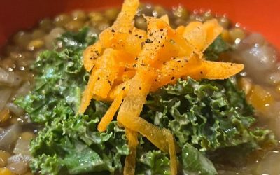 Lovely Lentil Soup with Lemony Kale